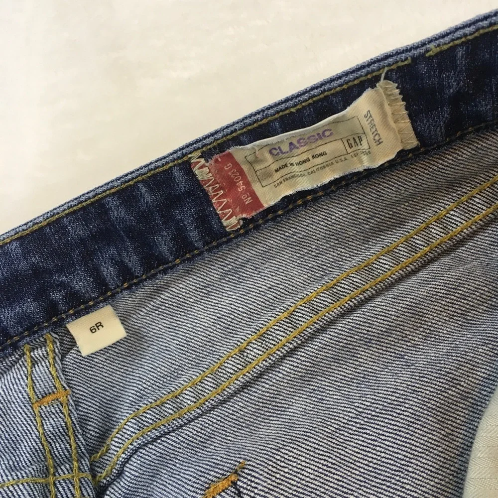 Gap 1969 Classic Denim Jeans Straight Size 6R - Picture 3 of 8